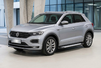 Volkswagen T-Roc 2017-2025 Side Steps Allmond Grey (2 pcs, Aluminum) photo 1