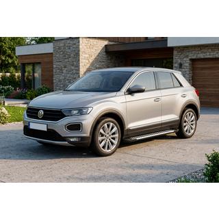 Side Steps Line (2 pcs, Aluminum) Volkswagen T-Roc 2017-2025 photo 1