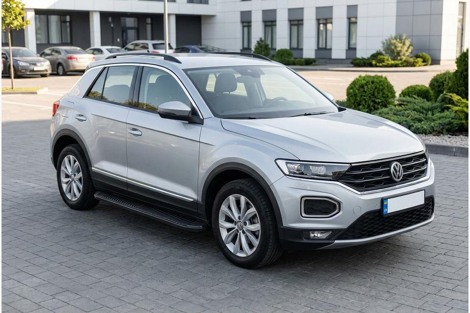 Volkswagen T-Roc 2017-2025 Side Steps Tayga Black (2 pcs, Aluminum) Image