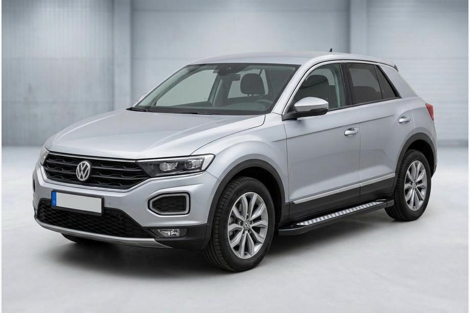 Volkswagen T-Roc 2017-2025 Side Steps Vision New Black (2 pcs, Aluminum) Image