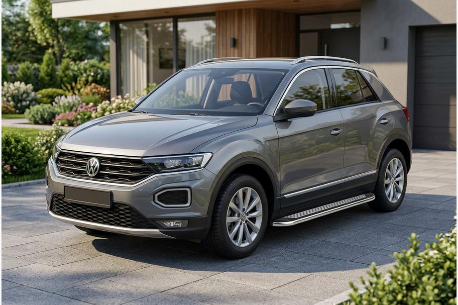 Volkswagen T-Roc 2017-2025 Side Steps Maydos V2 (2 pcs, Aluminum & Stainless Steel) Image
