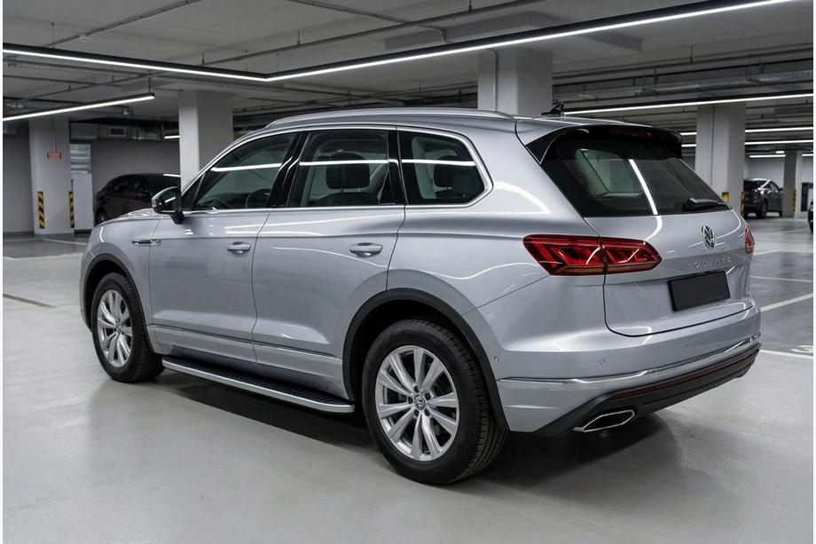 Volkswagen Touareg 2018- Side Steps Tayga Grey (2 pcs, Aluminum) Photo 1