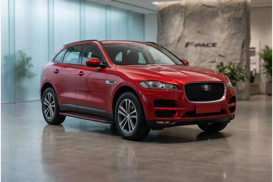 Jaguar F-PACE 2016- Side Steps Maya Red (2 pcs, Aluminum) Image