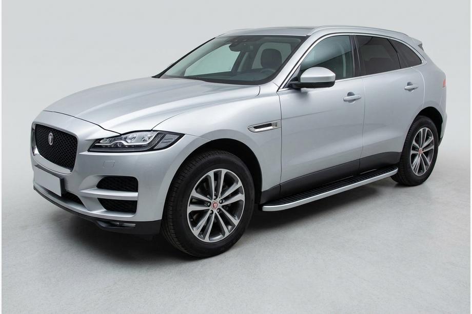 Jaguar F-PACE 2016- Side Steps Tayga Grey (2 pcs, Aluminum) Image