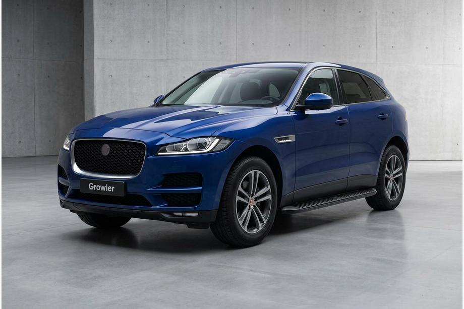 Jaguar F-PACE 2016- Side Steps Tayga Black (2 pcs, Aluminum) Image