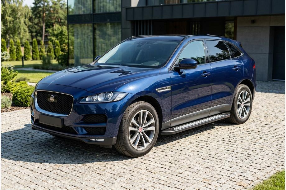 Jaguar F-PACE 2016- Side Steps Vision New Black (2 pcs, Aluminum) Image