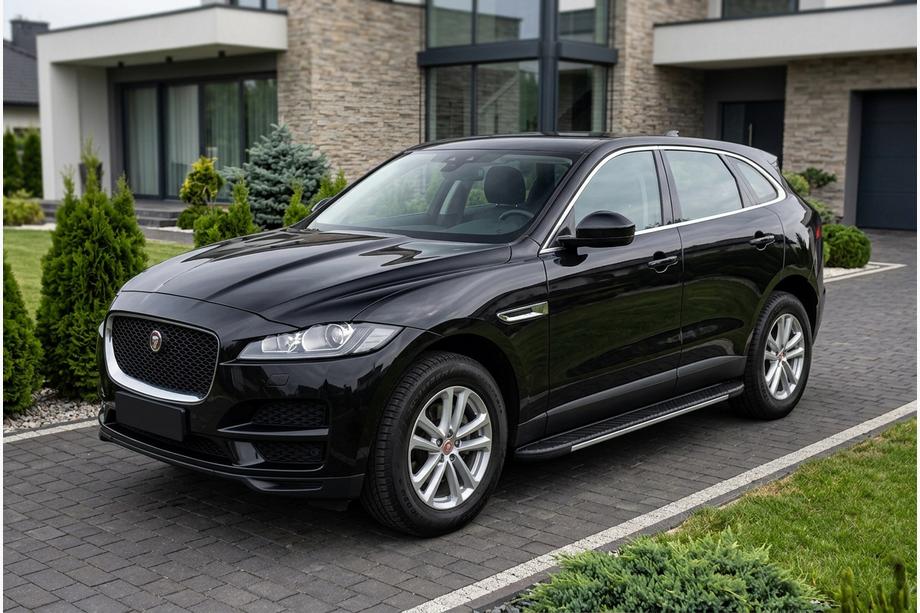 Jaguar F-PACE 2016- Side Steps Bosphorus Grey (2 pcs, Aluminum) Image