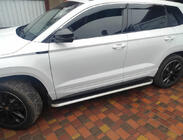 Skoda Karoq 2018- Side Steps OEM V2 (2 pcs, aluminum) photo 1