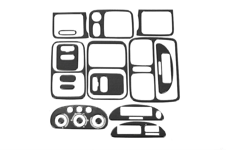 Renault Clio II 1998-2005 Dashboard Trim Covers Aluminum Image