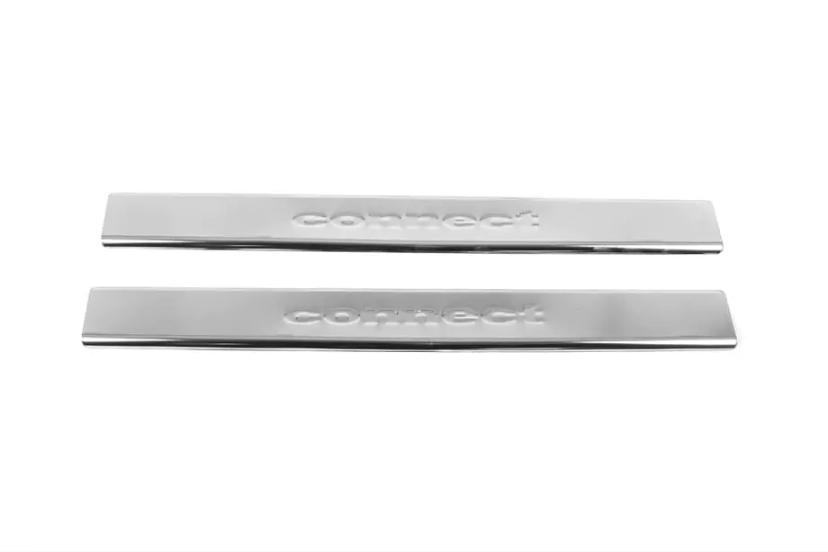 Ford Connect 2010-2013 Door Sill Protectors Carmos V2 (2 pcs, Stainless Steel) Image