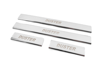 Dacia Duster 2008-2018 Stainless Steel Door Sill Protectors Carmos V2 (4 pcs) photo 2