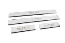 Dacia Duster 2008-2018 Stainless Steel Door Sill Protectors Carmos V2 (4 pcs) photo 3