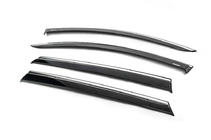 Peugeot 5008 2016-2023 Window Deflectors with Chrome Trim (4 pcs, Niken) photo 2