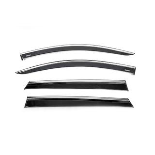 Window Deflectors with Chrome Trim (4 pcs, Niken) photo 1