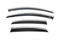 Kia Ceed 2018- Window Deflectors with Chrome Trim HB (4 pcs, Niken) photo 3