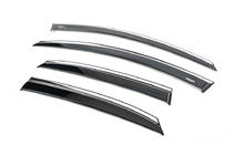Kia Ceed 2018- Window Deflectors with Chrome Trim HB (4 pcs, Niken) photo 2