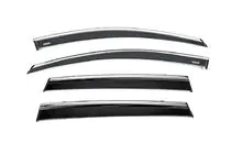 Honda CRV 2017-2022 Window deflectors with chrome trim (4 pcs, Niken) photo 1