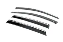 Honda CRV 2017-2022 Window deflectors with chrome trim (4 pcs, Niken) photo 2
