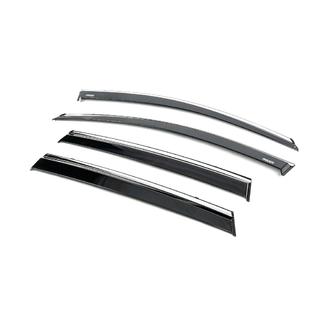 Window deflectors with chrome trim (4 pcs, Niken) photo 2
