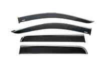 Mercedes X class 2017-2020 Window Deflectors with Chrome Trim (4 pcs, Niken) photo 1
