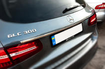 Mercedes GLC X253 2015-2022 Chrome trim above license plate (stainless steel) photo 3