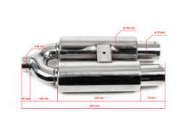 Performance Exhaust Rear Section BLM002-093 photo 2
