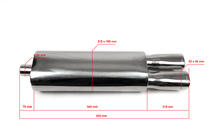 Performance Exhaust Rear Section BLMR0017 photo 2