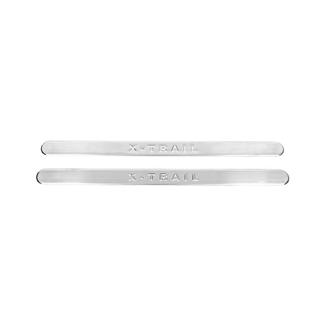 Door Sill Protectors OmsaLine (2 pcs, Stainless Steel) Nissan X-trail T30 2002-2007 photo 1