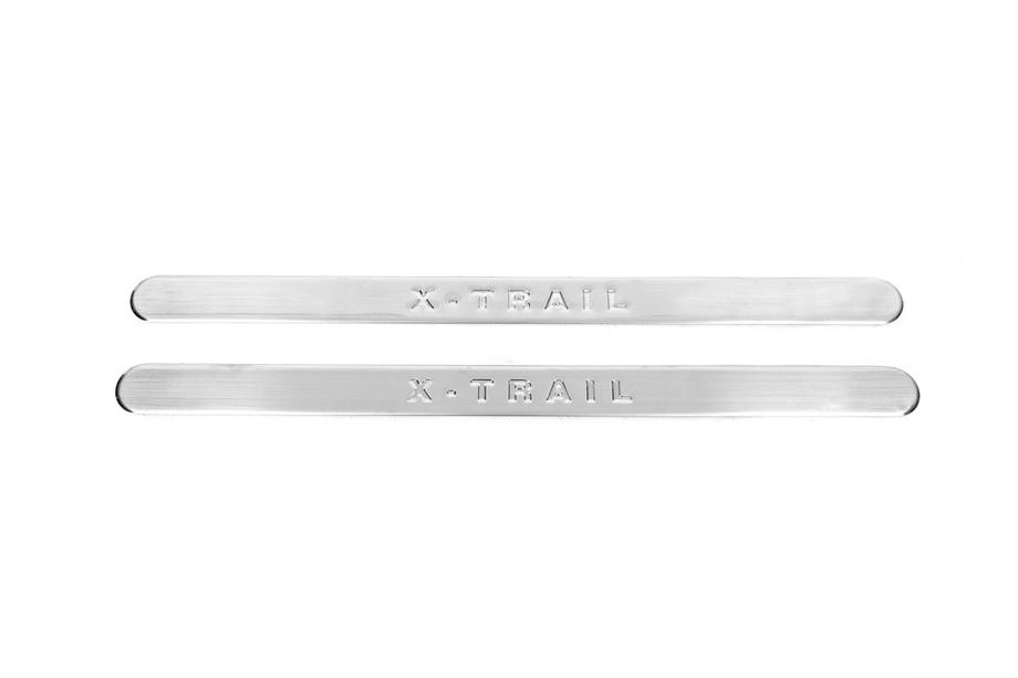 Nissan X-trail T30 2002-2007 Door Sill Protectors OmsaLine (2 pcs, Stainless Steel) Image