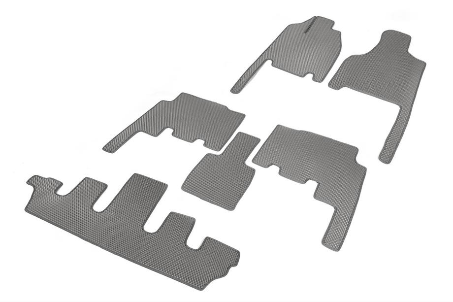 Chrysler Voyager 2001-2007 Floor mats (3 rows, EVA, gray) Image