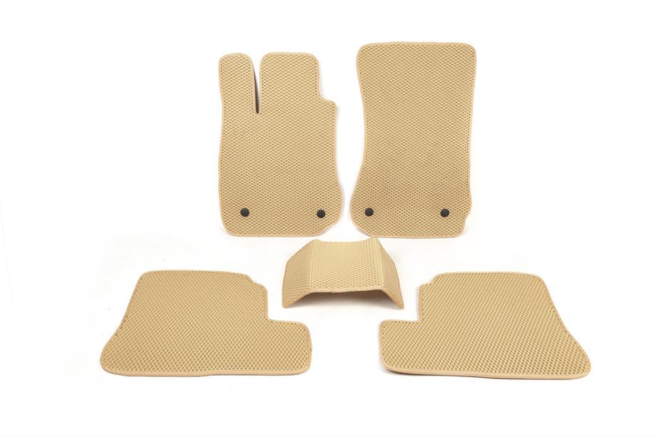 Mercedes S-class W221 2005-2013 EVA Floor Mats (Long, Beige) Image