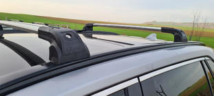 Toyota Rav 4 2019–2025 Roof rack for integrated roof rails Strong (2 pcs) Black photo 1