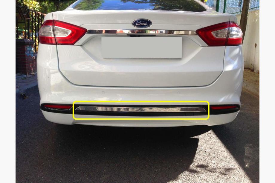 Ford Mondeo 2014-2022 Rear bumper trim stainless steel Image