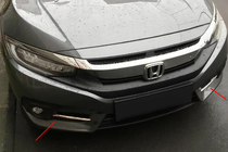 Honda Civic Sedan X 2016-2021 Fog Light Covers Carmos (2 pcs, Stainless Steel) photo 1