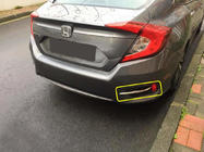 Honda Civic Sedan X 2016-2021 Rear fog light covers (2 pcs, stainless steel) photo 4