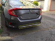 Honda Civic Sedan X 2016-2021 Stainless Steel Rear Bumper Protector photo 1