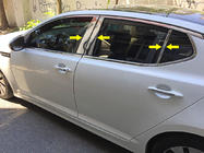 Kia Optima 2010-2016 Stainless Steel Door Pillar Trim (6 pcs) photo 1