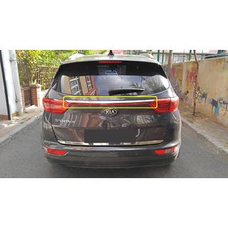 Chrome trim above license plate (2019-2021, stainless steel) Kia Sportage 2015-2021 photo 1