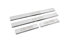 Citroen C-Elysee 2013-2022 Door Sill Protectors Carmos V2 (4 pcs, Stainless Steel) photo 3