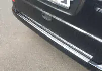 Mercedes Viano 2004-2014 Rear bumper protector with lip (Carmos V2, stainless steel) photo 1