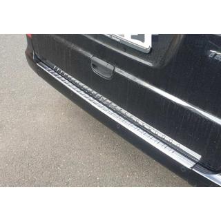 Rear bumper protector with lip (Carmos V2, stainless steel) Mercedes Viano 2004-2014 photo 1
