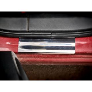 Stainless Steel Door Sill Protectors (Carmos V2, 4 pcs) Nissan Qashqai 2007-2010 photo 4