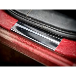 Stainless Steel Door Sill Protectors (Carmos V2, 4 pcs) Nissan Qashqai 2010-2014 photo 3