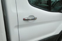 Ford Transit 2014- Chrome Door Handle Covers Carmos (Stainless Steel) photo 9