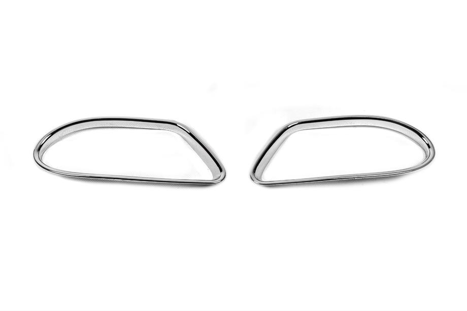 Mercedes ML W163 1997-2005 Chrome Fog Light Covers (2 pcs, plastic) Image