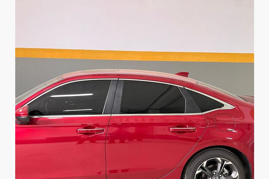 Honda Civic Sedan 2021- Lower window trims stainless steel (8 pcs) OmsaLine - Italian Stainless Steel Image