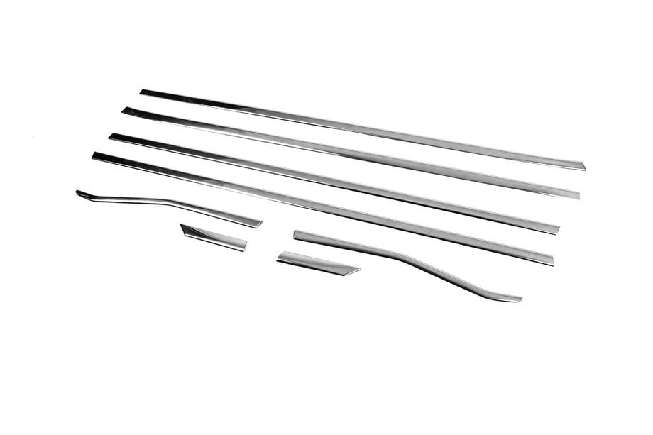 Honda Civic Sedan 2021- Lower window trims stainless steel (8 pcs) Carmos - Turkish Stainless Steel Photo 7