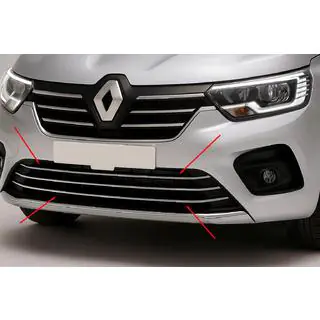Bumper Grille Trim Covers (3 pcs, Stainless Steel)