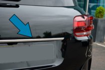 Citroen C5 Aircross 2017-2025 Chrome trim above license plate (stainless steel) photo 1
