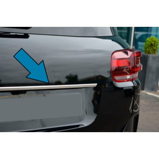 Chrome trim above license plate (stainless steel)